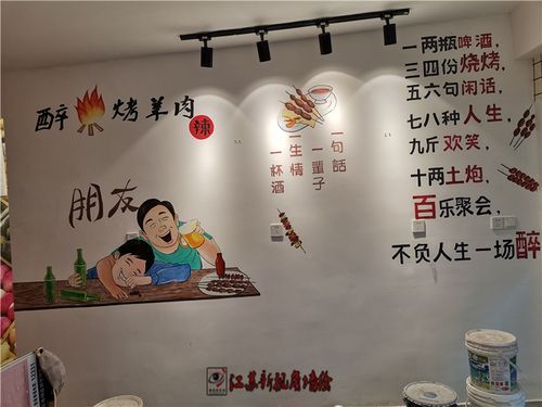 墙体艺术赚钱吗？（饭店设计图墙绘）