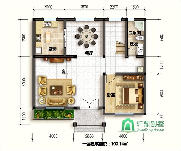 占地110平米建筑面积多少？（两层小别墅110平方设计图）