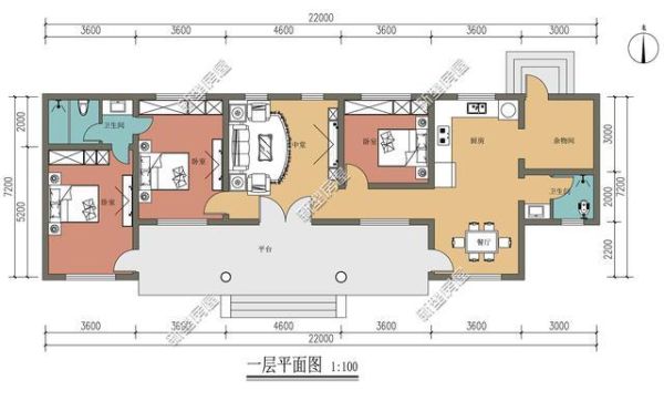 自建一层平房用什么结构好，图纸是我自己画的，有没有需要改进的地方？（小平房房屋的设计图纸）