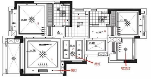 灯具cad图纸怎么看？（吊灯平面设计图）