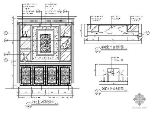 cad图酒柜层板一般留多少？（酒柜的cad设计图）