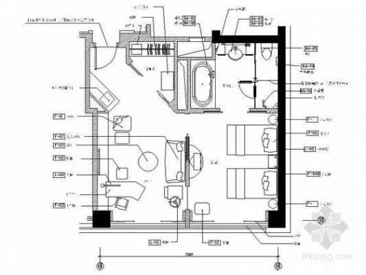 酒店客房尺寸标准？（酒楼设计图）