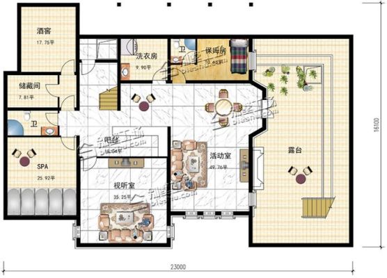 地下室层高5.6米隔成两层？（两层带地下室设计图纸）