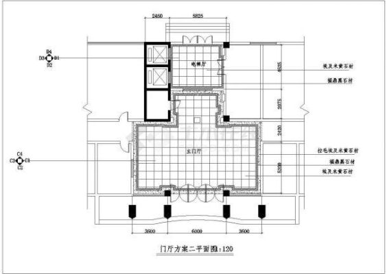 建筑平面图有哪些？（门厅设计平面图）