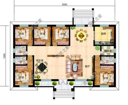 农村自建房10米×5米怎样建平房好看？（农村5万房屋设计图纸）