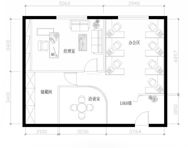 画室内平面图用什么软件？（设计公司平面布置）