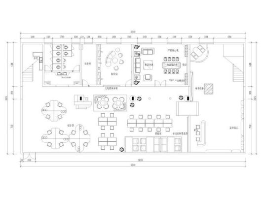 cad办公带鱼屏实用吗？（小型办公空间设计cad图）