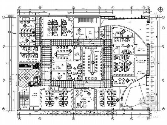 cad首层办公楼平面图详细步骤？（整套办公空间设计cad图）