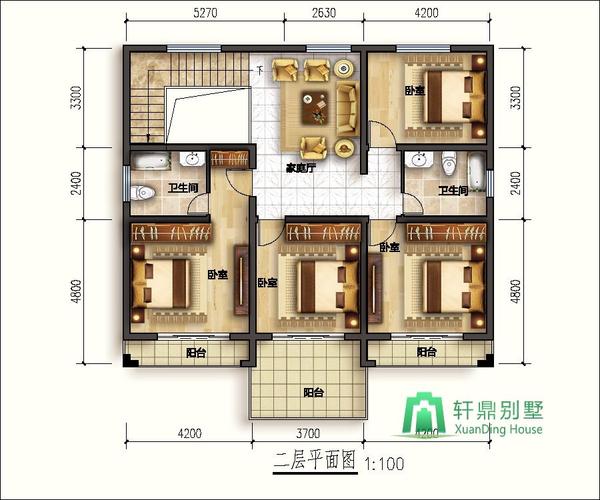 建120平方米二层要多少水泥、钢筋、砖？（120平方二层别墅设计图）