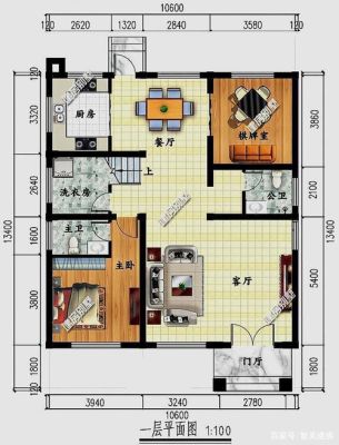 130平如何设计出最实用的户型，是自建房，方正10米乘13米？（130平方米房子的设计图）