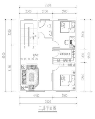 7米x8米自建房楼梯怎么建？（7x8米农村房屋设计图）