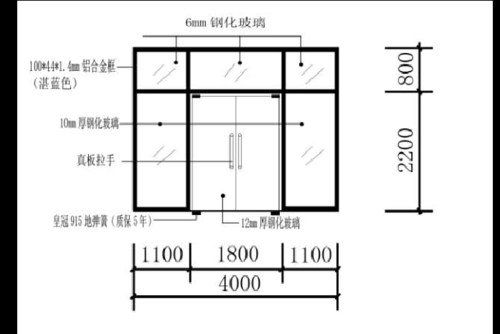 玻璃门的高度及尺寸标准？（玻璃门设计图片大全）