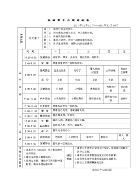 怎么开办托班？（托班周计划表设计图片）